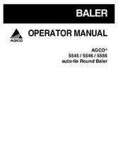 AGCO 700728859D Operator Manual - 5545 / 5546 / 5556 Round Baler (auto tie)