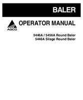 AGCO 700728866F Operator Manual - 5446A (autocycle, silage) / 5456A (autocycle) Round Baler