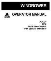 AGCO 700729092A Operator Manual - 3312 Mower Conditioner (spoke)
