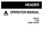AGCO 700729405D Operator Manual - 9120 Auger Header (roll conditioner)