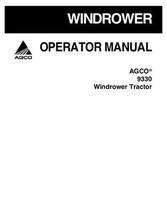 AGCO 700729511F Operator Manual - 9330 Windrower Tractor
