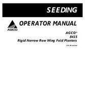 AGCO 700729876B Operator Manual - 8412 / 8415 Planter (rigid narrow row wing fold, eff sn 'HS')