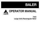 AGCO 700730114D Operator Manual - 7444 Baler (4 x 4)