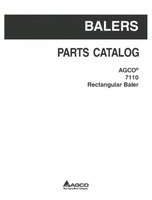 AGCO 700730175B Parts Book - 7110 Rectangular Baler