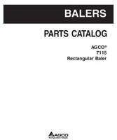 AGCO 700730177B Parts Book - 7115 Retangular Baler