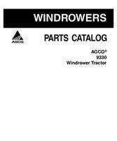AGCO 700730278B Parts Book - 9330 Windrower Tractor