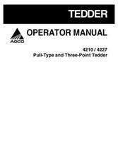 AGCO 700730328B Operator Manual - 4210 / 4227 Tedder (pull type & 3 point)