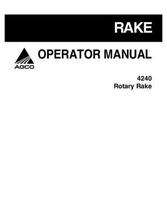 AGCO 700730340A Operator Manual - 4240 Tedder (pull type & 3 point)