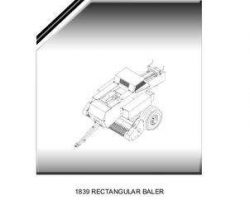 Massey Ferguson 700730447D Parts Book - 1839 Baler