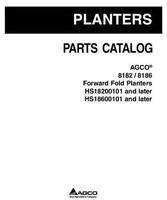 AGCO 700730631B Parts Book - 8182 / 8186 Planter (forward fold, eff sn 'HS')