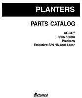 AGCO 700731027B Parts Book - 8606 / 8608 Planter (eff sn HS)