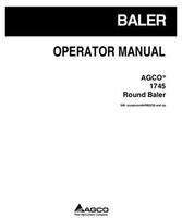 AGCO 700733244A Operator Manual - 1745 Round Baler (eff sn AHR02235)
