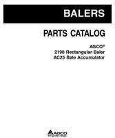 AGCO 700733266B Parts Book - 2190 Baler / AC25 Bale Accumulator
