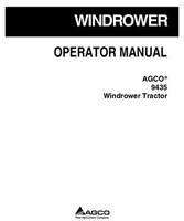 AGCO 700734296E Operator Manual - 9435 Windrower Tractor