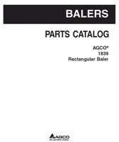 AGCO 700734753A Parts Book - 1839 Rectangular Baler