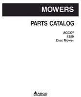 AGCO 700734765A Parts Book - 1359 Disc Mower Conditioner