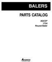 AGCO 700734773B Parts Book - 1734 Round Baler