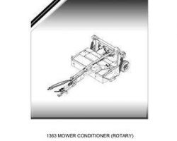 Massey Ferguson 700734795C Parts Book - 1363 Mower Conditioner (rotary)