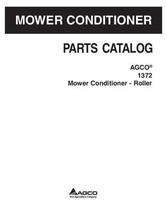 AGCO 700734799A Parts Book - 1372 Rotary Disc Mower (roll conditioner)