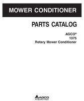 AGCO 700734801A Parts Book - 1375 Mower Conditioner (rotary)