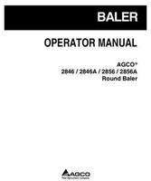 AGCO 700734977A Operator Manual - 2846 / 2846A / 2856 / 2856A Round Baler
