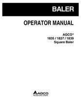 AGCO 700735839F Operator Manual - 1835 / 1837 / 1839 Small Square Baler