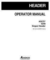 AGCO 700735916C Operator Manual - 5200 Draper Header