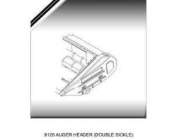 Massey Ferguson 700738859B Parts Book - 9126 Auger Header (double sickle)