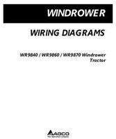AGCO 700739119A Operator Manual - WR9840 / WR9860 / WR9870 Windrower Tractor (wiring diagrams)