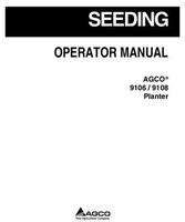 AGCO 700743654A Operator Manual - 9106 / 9108 Planter