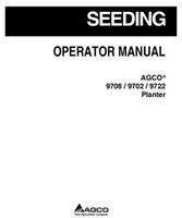 AGCO 700745763A Operator Manual - 9708 / 9702 / 9722 Planter