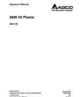 AGCO 700745952A Operator Manual - 9812VE Planter (vacuum seed meters, electric drive)