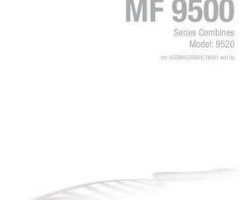 Massey Ferguson 700747652B Operator Manual - 9520 Combine