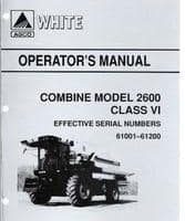 White 71367127 Operator Manual - 2600 Combine