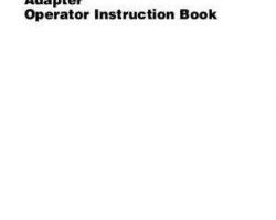 Massey Ferguson 71407255B Operator Manual - 5100 Draper Header (eff HP88101) / Adapter (eff sn HP71101)