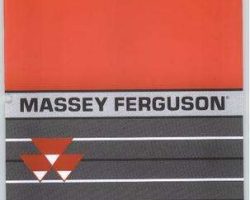 Massey Ferguson 71421595B Operator Manual - 9895 Combine (eff sn HTC8101, 2008)