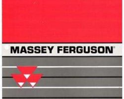 Massey Ferguson 72509858 Operator Manual - 9240 Tractor