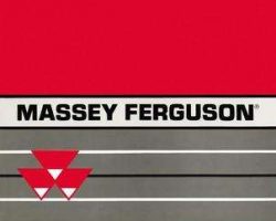 Massey Ferguson 72514385 Operator Manual - 9240 Tractor