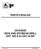 Tye 79017760 Parts Book - 2015 / 2020 Drill (rice & soybean, eff snK-6-1367-10-RD, 1996)