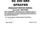Spra-Coupe 79017920 Service Manual - 215 / 216 / 218 / 220 / 230 Sprayer (all)