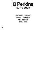 AGCO 79018177 Parts Book - 1004.40TN Perkins Engine (AQ81010, 1997)