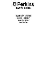 AGCO 79018185 Parts Book - 1006.60T Perkins Engine (YH80935, 1997)