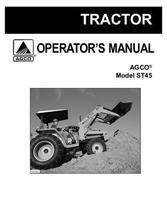 AGCO 79019037B Operator Manual - ST45 Compact Tractor