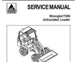 Massey Ferguson 4500 4550 Wrangler, 7500 Loader Service Manual