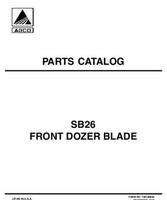 AGCO 79019080A Parts Book - SB26 Front Blade