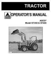AGCO 79019262 Operator Manual - ST35X / ST40X Compact Tractor