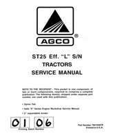 AGCO 79019487B Service Manual - ST25 Compact Tractor (eff sn 'L') (packet)