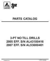Tye 79019493 Parts Book - 2005 (eff sn AL431X0416) / 2007 (eff sn AL530X0401) No Till Drill