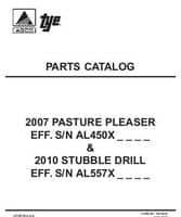 Tye 79019495 Parts Book - 2007 / 2010 Pasture Pleaser & Stubble Drill (later)
