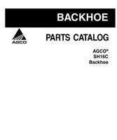 AGCO 79021756C Parts Book - SH16C Backhoe